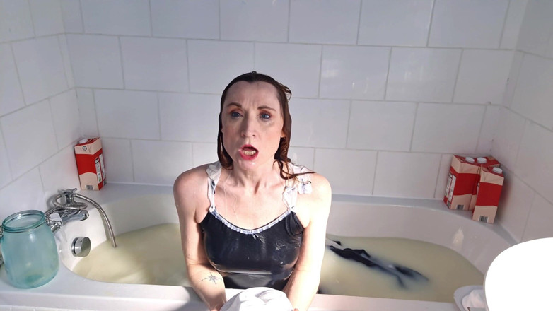 Lily kink: Wam Badly Behaved Nun Takes Milk Bath Baptism