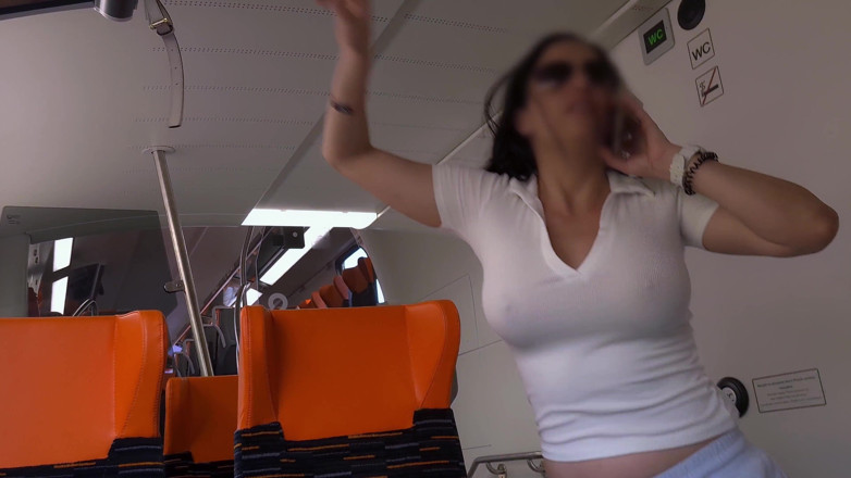 DedeDeville: Very Risky Sex on a Train I Fucked Her in...