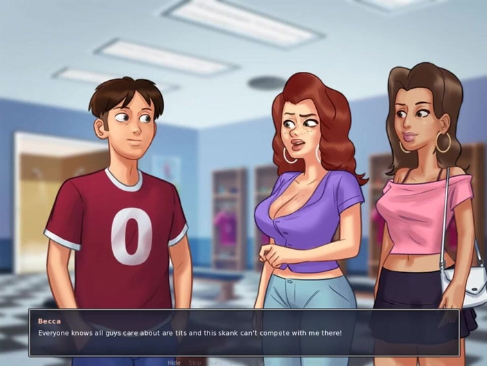 Miss Kitty 2K: SummerTime Saga - банку с печеньем - только все сцены секса - Roxxy No1, часть 15