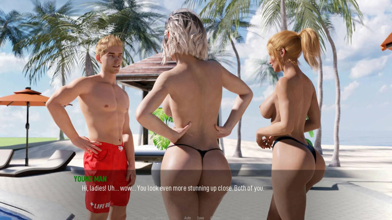 Dirty GamesXxX: Sdílené touhy: Sexy žhavé manželky nahoře bez na pláži - epizoda 2