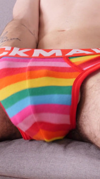 Blonde Twink Strokes His Monster Cock & Tight Asshole