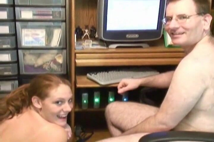 Radical: Nerdy man and youn girl classic pornvideo