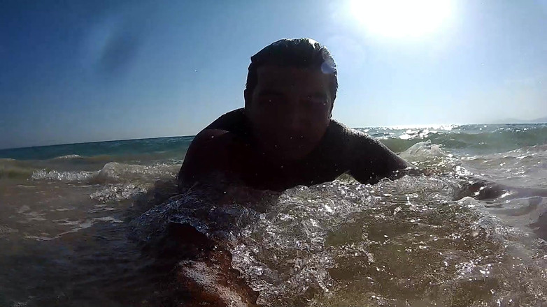 DreamStudioCouple: Nahá na pláži