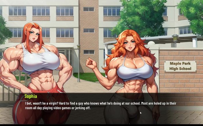 Cum in Futa: Мир роста мышц футанари, фембойская хентай игра эпизод 3 тренировка нашей миниатюрной сводной сестры в гостиной!