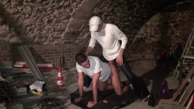 Gaybareback: Sexy gay fucked by scally boy in underground