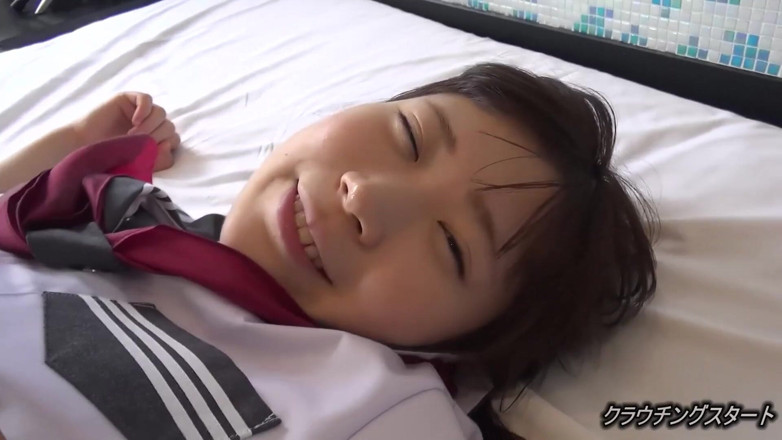 Asians in love: In uniform Lori enjoys a big cock