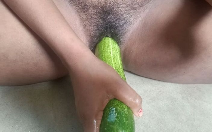 Neetu Bhabhi studio: A Huge Cucumber in My Pussy. Fucking With Cucumber.