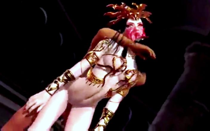 Soi Hentai: Královna Medusa a starý muž v jejím kmeni - Hentai 3D V382