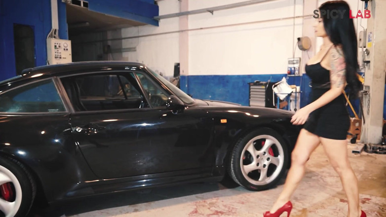 Spicy Lab Production: Slutty Garage 1- Slutty MILF Fucks a Body Shop Worker in...