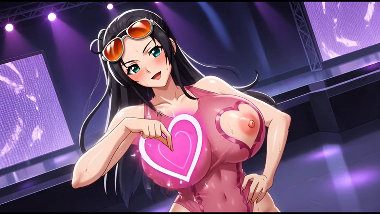 Stories&Anime: Hentai Nico Robin Runway Dziwka - przezroczyste stroje, mokre cycki i...