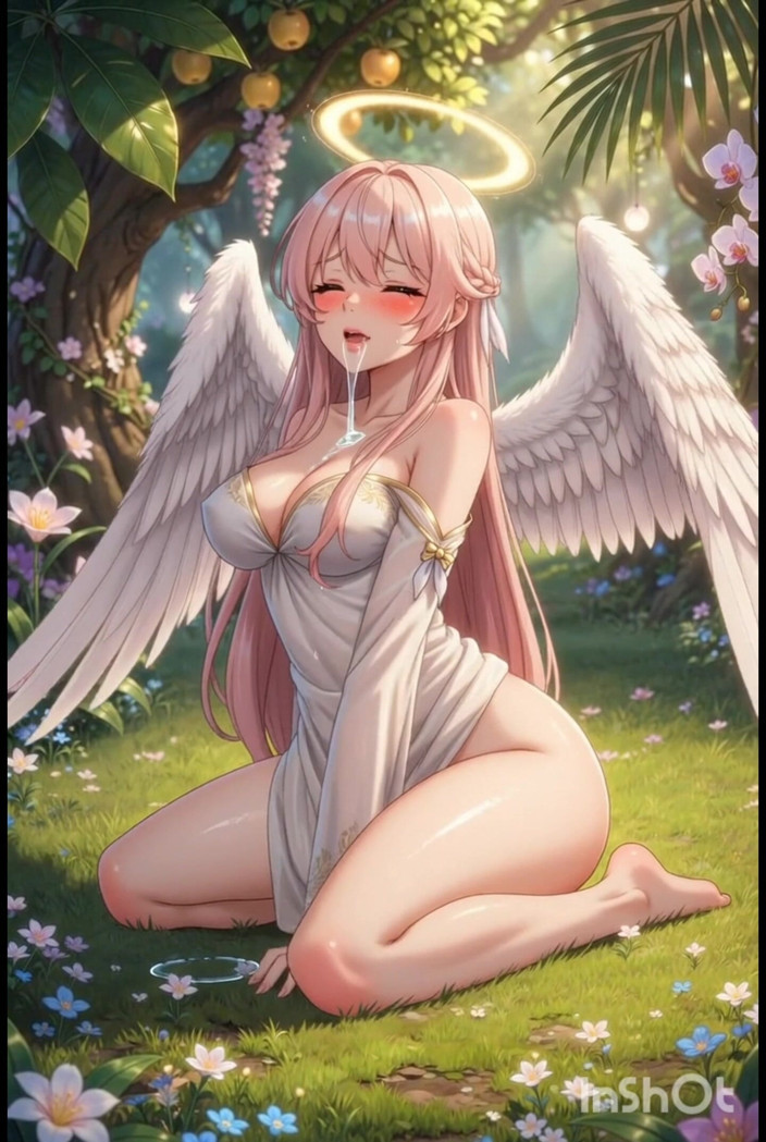 Wertstofsamler: Hentai Angel dengan buah dada besar melancap