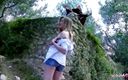 Full porn collection: Blonde teen cristal seduces a monk in the forest and...