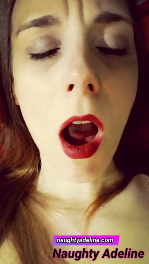 Naughty Adeline: Cum inside my pussy!