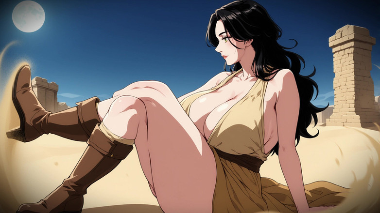 AI Porn: Kartun Wanita Di Padang Pasir Ai