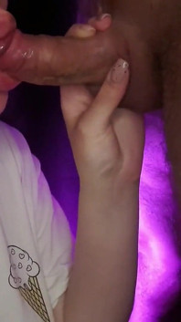 Mary Sucks Cock Close up and Gets Cum on Face
