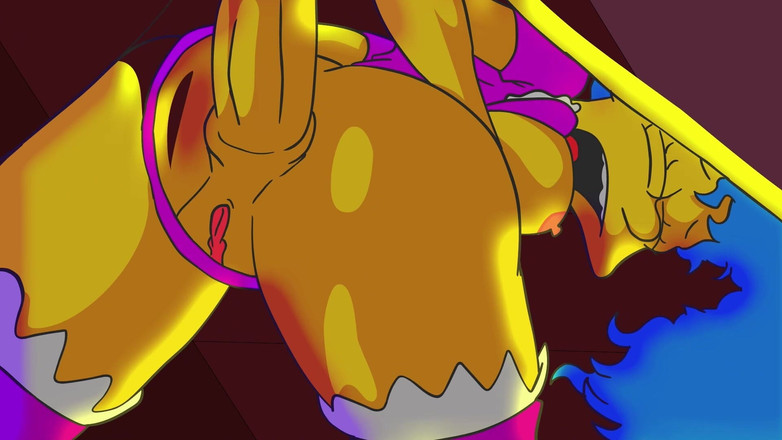 Hot anime xxx: Мардж Сімпсон дуріє з сусідкою, коли її чоловік працює