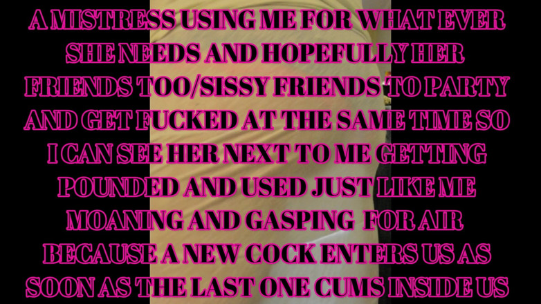 Gracie Love: My real sissy goals and dreams I need help with...