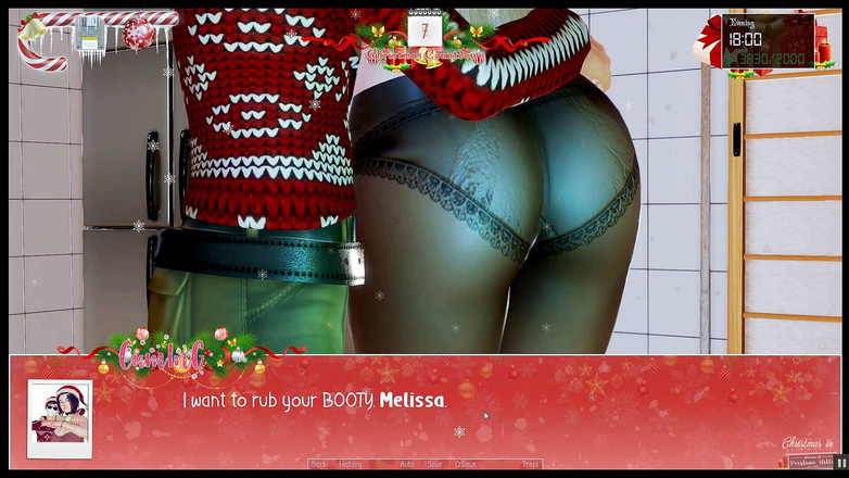 Cumming Gaming: 无限的圣诞节 [Xmas Hentai PornPlay] 第11集 淫荡的男孩不想吃饼干，而只是他的保姆熟女的屁股