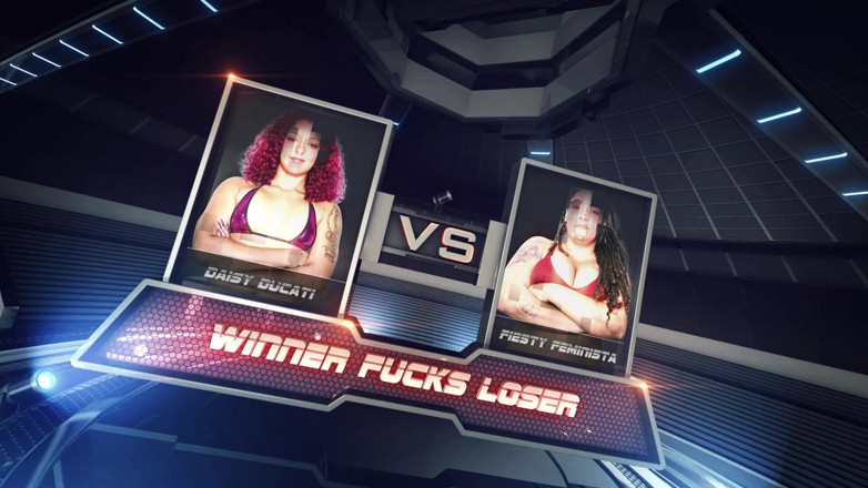 Evolved Fights Lez: Daisy Ducati Vs Fiesty Feminista Female Wrestling