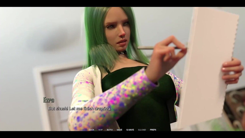 AVN Teller: Taboo University - Green Hair Emo Artist Says I Am Her...
