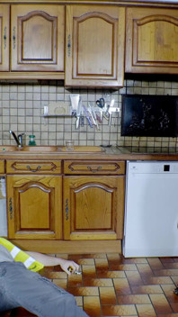 Brillitte Marilyn and Terry Kemaco in Chubby Redhead Mexican MILFs Kitchen Fuckfest
