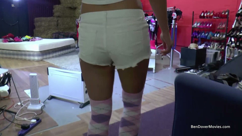 Ben Dover Movies: Ben Dover meets Sienna Day who gags after deepthroating