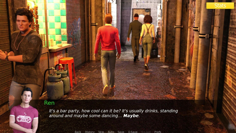 3D Cartoon Porn: Erotica 4 - Riley, Ren and Lilly Dance at the Bar Then...