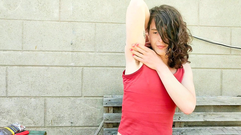 Sara B: Hairy armpit fetish