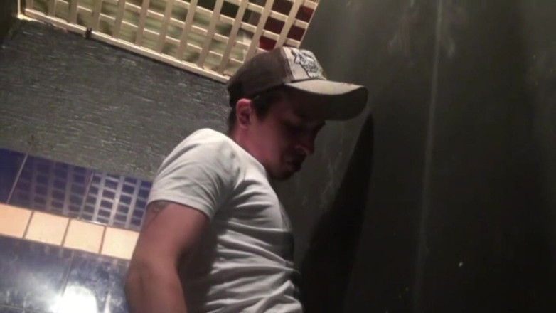 Gaybareback: Dick sucker on glory holes in the toilet