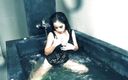 Asian Pussy Vision: Hot Asian teen showers in bathtub