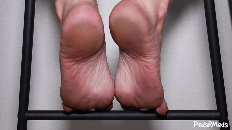 PedsRMeds: Antoinette Blue Under the Chair Foot Tease