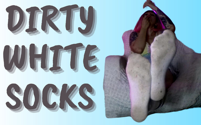 Lady_Angela: Lady Angela smutsiga vita knästrumpbyxor fetisch tatuerad gudinna