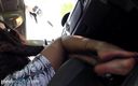 Foot Fetish HD: Bianca plays with her feet in the car