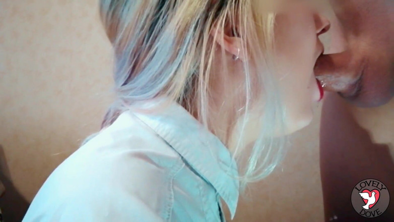 MyLovelyDove: Hot blonde teen sucking cock
