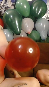 Blowing up Licking Ballooner Playtime Teaching Abby Licking