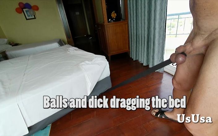 UsUsa for Men: Balls and Dick Dragging the Bed