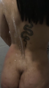 Solo Tatto Wife with a Big Ass in the Bathroom