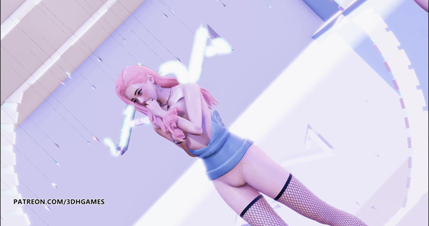 3D-Hentai Games: Stellar - Vibrato Ahri Seraphine Kaisa striptease kda league of legends...