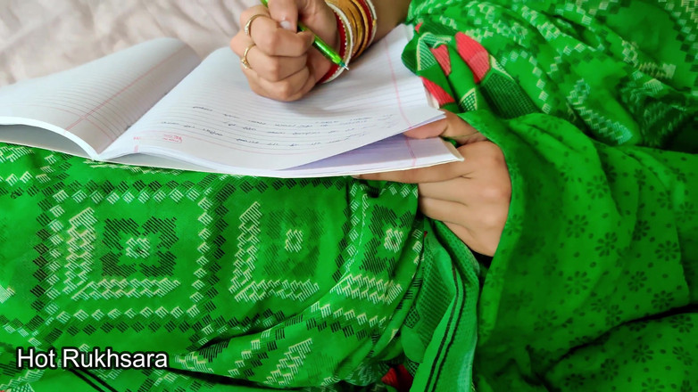 hot_rukhsara: Indian Teacher Rukhsara Fucked Hard by Her Student in Restroom...