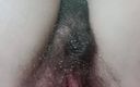 Thick Forest: Big wet hairy pussy pissing. Water drops on pussy hair.