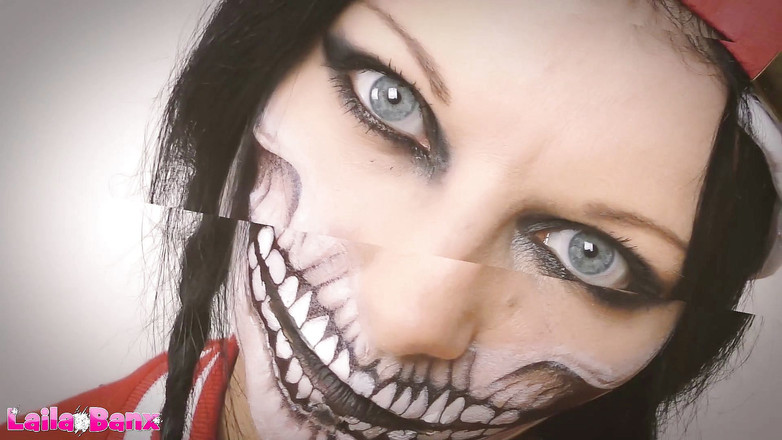 Laila Banx: Feliz Dia das Bruxas! Masturbar-se comigo até chegarmos!