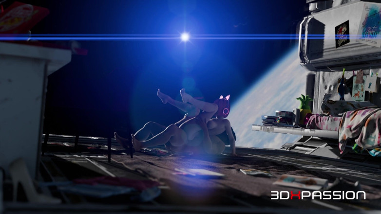 3dxpassion: Catgirl Io Gets Her Tight Ass Fucked Hard on Nexus-3...