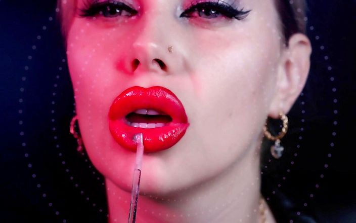 Goddess Misha Goldy: Who is in control: You or my red lips?