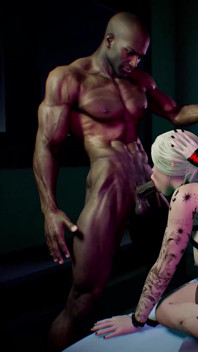 BBC Threesome. Asian Rae Lil in Stockings and White Bitch Lexi Lore Fuck Black Guy Ricky Johnson