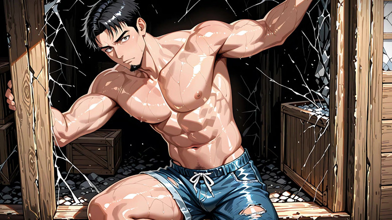 Erotic Man: Ai hunks sin camisa con bultos