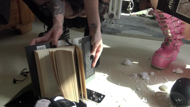 Solo Austria: Snotty, Gothic Anime Fetish Girls Crush Their Neighbor's Apartment Out...