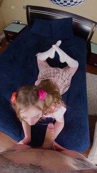 A Naughty Teen Girl Takes Care of Stepdaddy's Cock (i)
