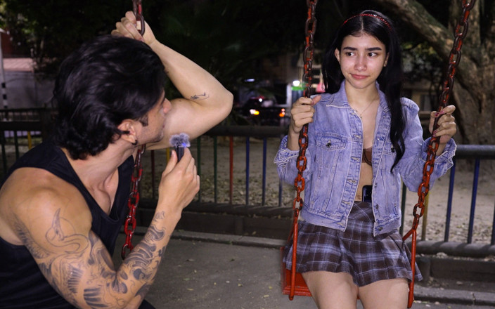 Bombones: She Was Shy but Curious - Playground Interview Turns Into All-night...