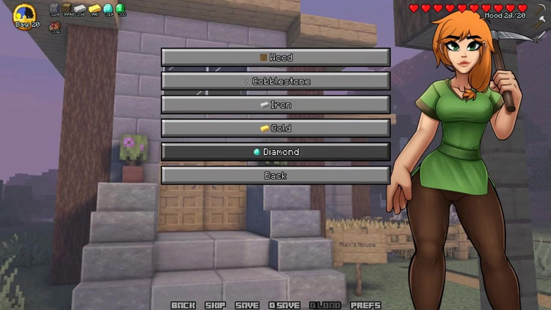 LoveSkySan69: Minecraft उत्तेजित शिल्प - भाग 3 - Alex, Loveskysanhentai द्वारा Steve को लंड चुसाई देती है