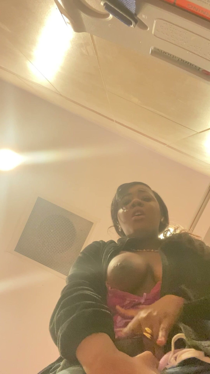 ALLIYAH ALECIA: Quick Nut Solo Masturbation in Walmart Bathroom